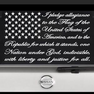Pledge Allegiance Decal